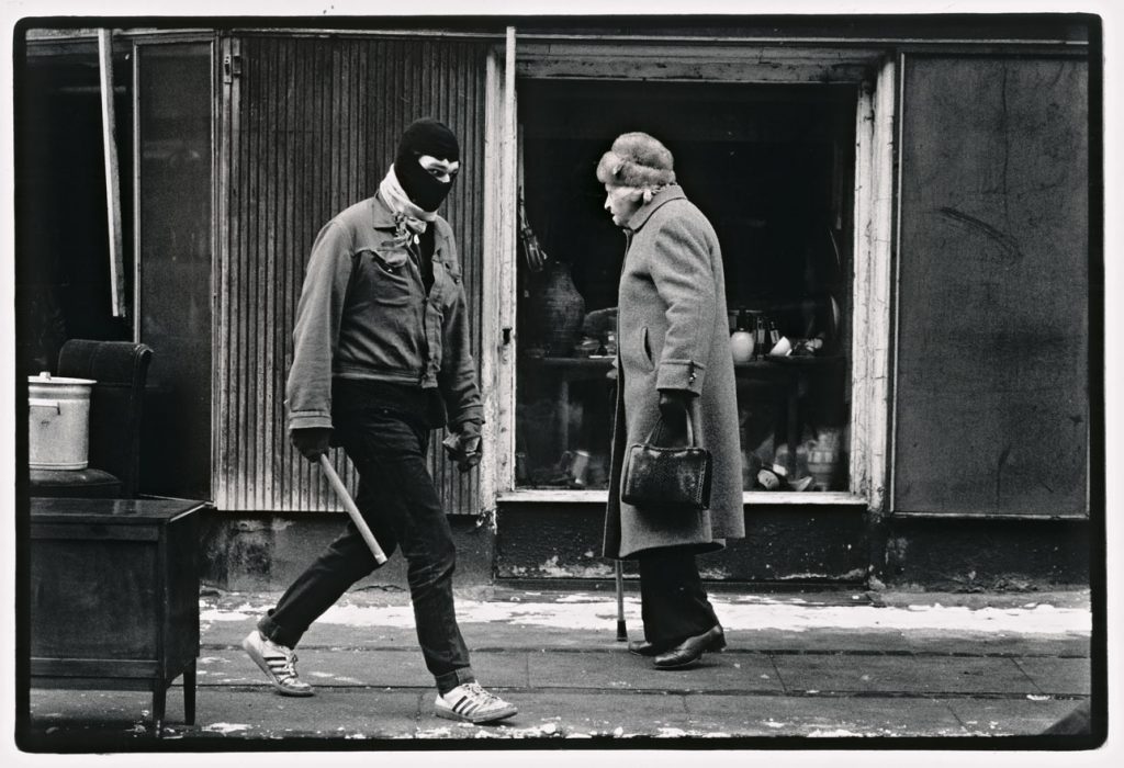 Et møde i Ryesgade, da BZ havde barrikaderet et helt kvarter på Østerbro, september 1986.